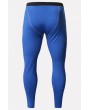 Men Blue Printed Elastic Waist Sports Skinny Leggings